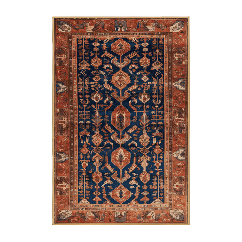 Tapis brun lavable à la machine, Rectangulaire 8 pi x 12 pi