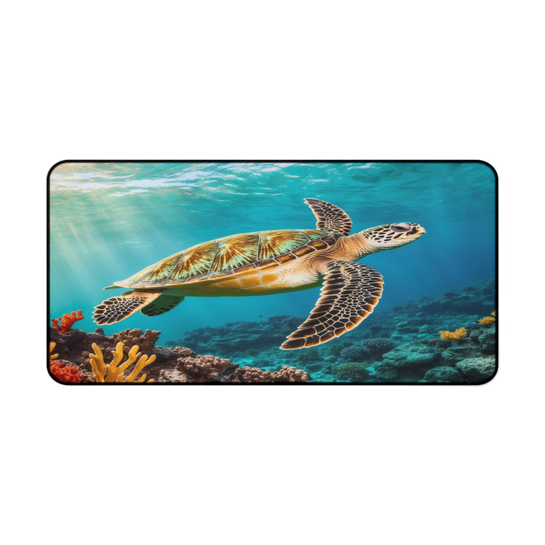 Ocean Sea Turtle Desk Mat