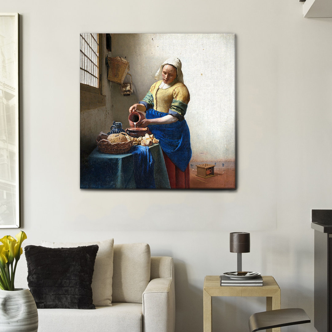 Wandbild La Lattaia von Johannes Vermeer