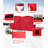 Pop-Up Ice Fishing Shelter, Insulated Thermal Tent with Heavy-Duty Red Waterproof Fabric