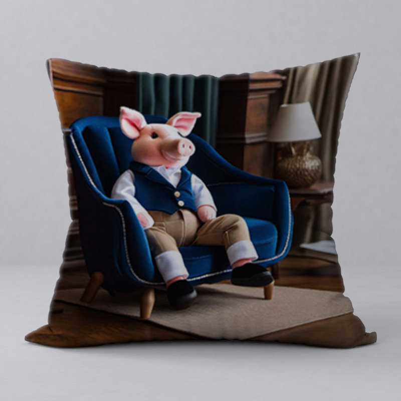 Polyester Throw Square Pillow Cover & Insert
