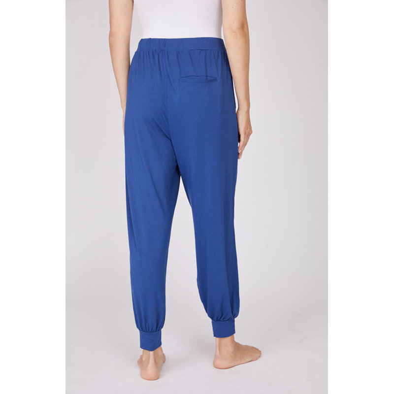 Pantalon de jogging Priebe pour femme - Rayonne douce de bambou, Marine, S