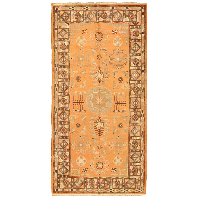 Antique One-of-a-Kind Runner 4'7" X 9'3" Hand Knotted Area Rug