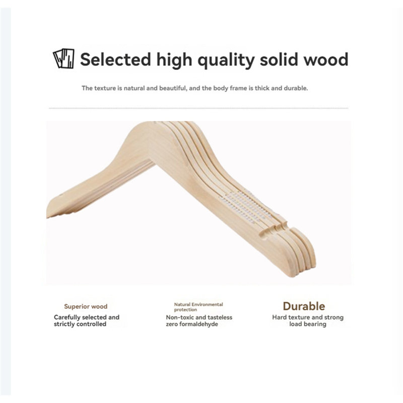 Cintre en bois massif de qualité supérieure, 30