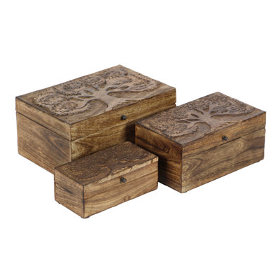 Ensemble de boîtes en bois Sartell