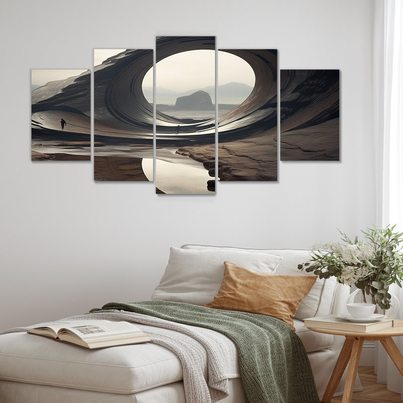 «Surréalisme esthétique Space Canyon III - surréalisme paysage, art mural sur toile