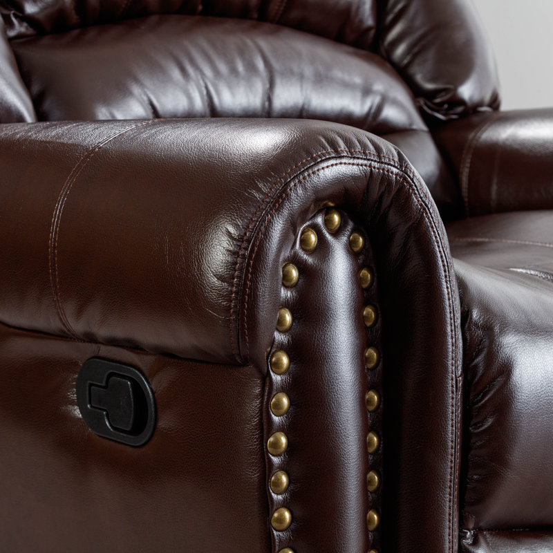 Fauteuil inclinable manuel surdimensionné 40,9 po Chemika, Chocolat