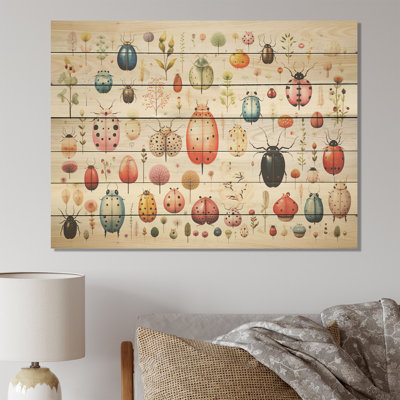 Coléoptère coloré pré - insectes et insectes sur bois