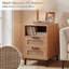 60cm W Metal Bedside Table-1322050446