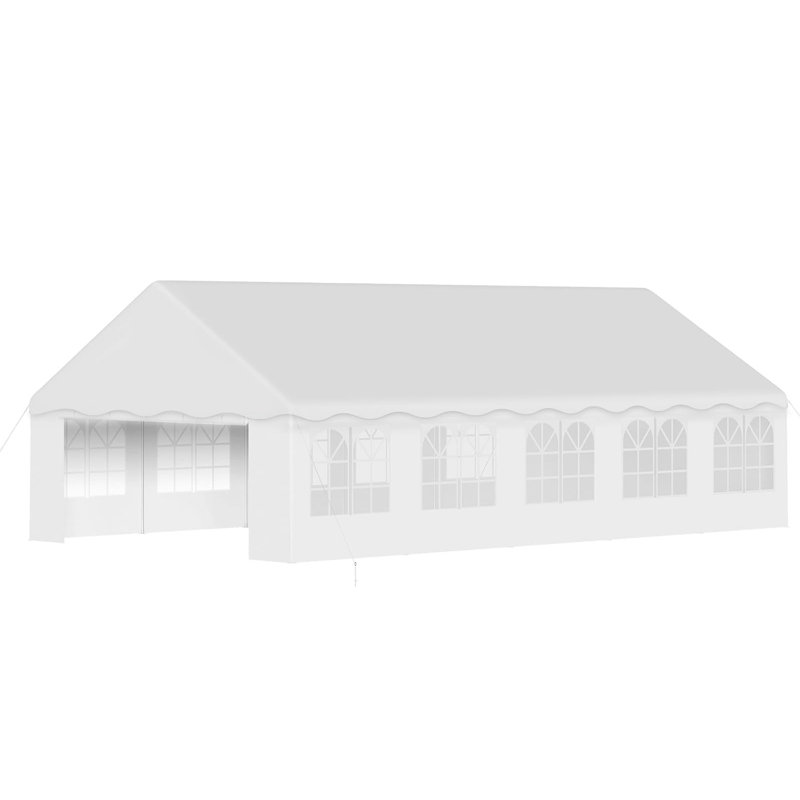 20' x 33' Heavy Duty Party Tent with Removable Sidewalls, Outdoor Wedding Event Canopy Shelter for Birthday Parties, Weddings, Backyard Events