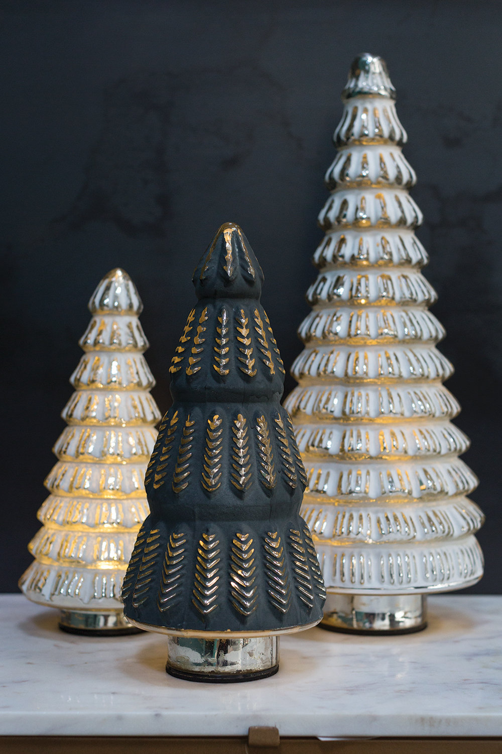 Tabletop Christmas Tree, 12" H x 5" W x 5" D