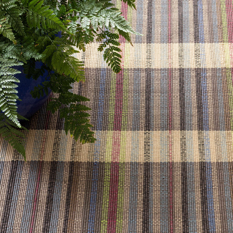 Swedish Rag Handwoven Indoor/Outdoor Rug, Runner 2'6" x 8'