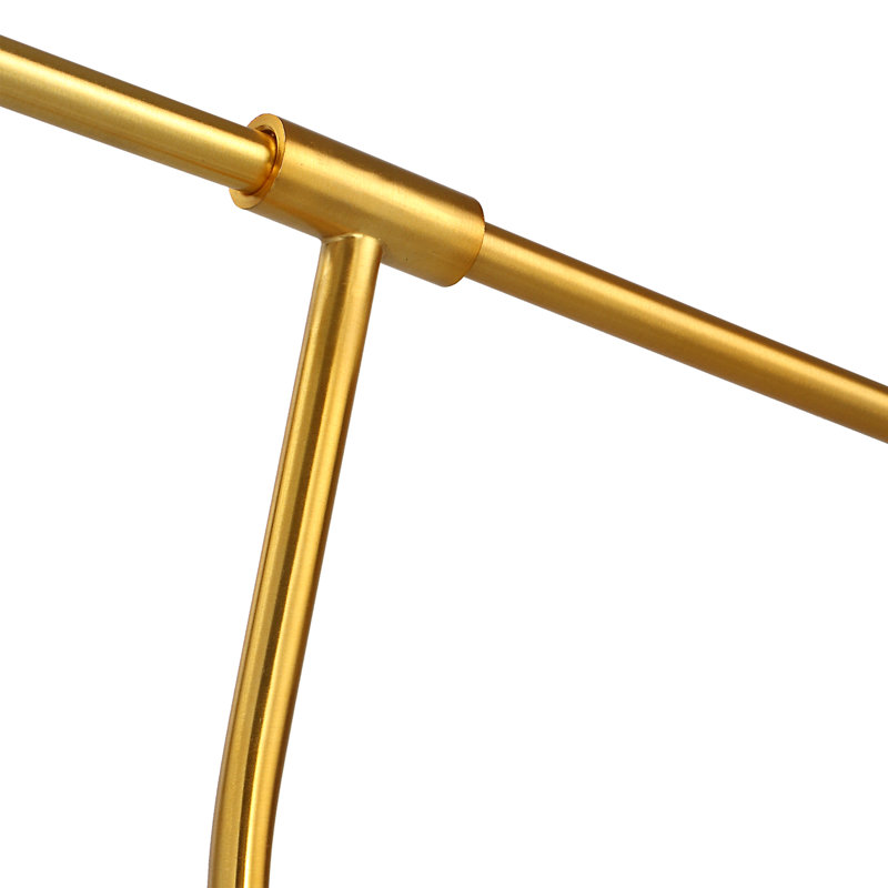 Cossie 61'' Gold Swing Arm Floor Lamp Set