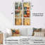 «Us Flag On D-Day Invasion Wwii», ensemble de 6 décorations murales tendance-706609680-706609681