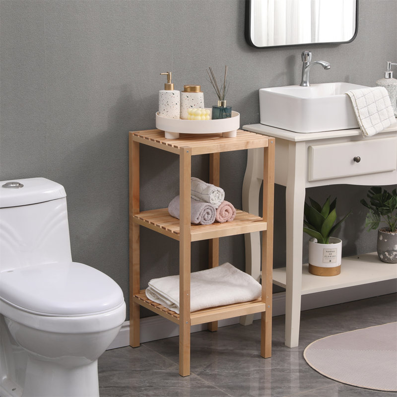 Agathla 37cm W Solid Wood Shelving Unit