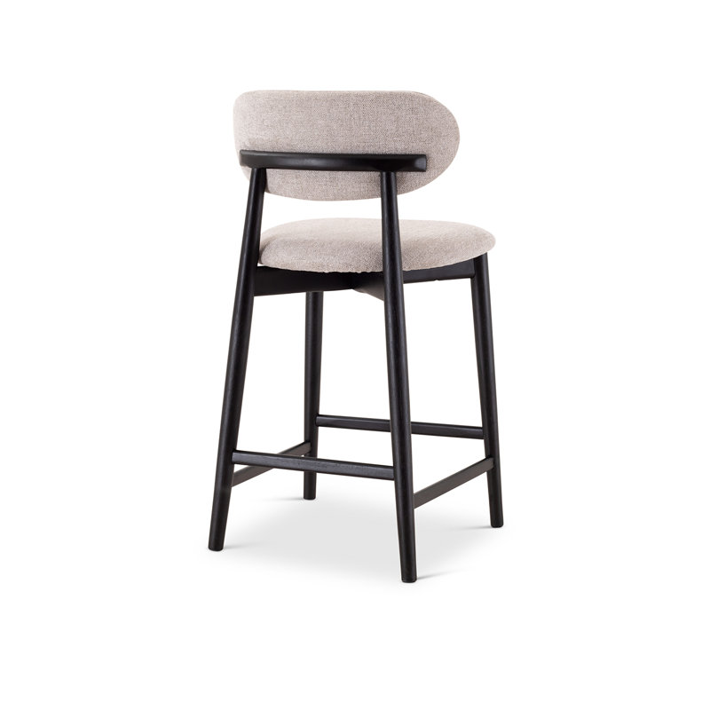 Lucia Bar/Counter Stool - Harvest Jute Seat - Ebano Frame, Black, Counter Stool (26" Seat Height)