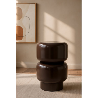 Tabouret en fer rond avec base