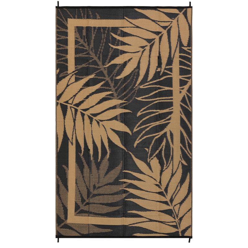 Outdoor Plastic Mat for Patio & Garden Modern Decorative Area Rug Portable Durable for Deck Backyard Porch RV & Camping