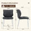 Chaises de salle à manger ergonomiques gris foncé, cuir ciré à l'huile, style Mid-Century, parfait pour la maison