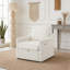 Fauteuil pivotant avec tissu chenille doux-263872709