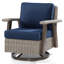 Chaise berçante d'extérieur en polyéthylène (PE) avec coussins Azalee-94397453