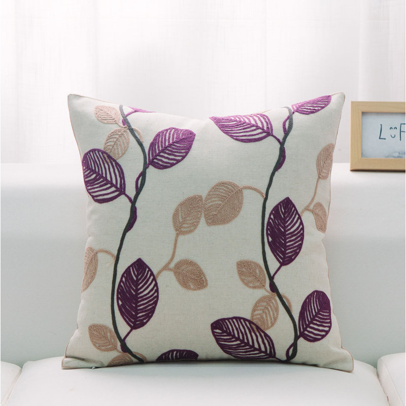 Square Pillow, Pillow Cover Only - No Insert, Yellow/Gray/Ivory