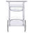 Reia Chrome 3-Tier Serving Cart With Casters