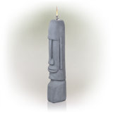 Clarkesville Moai Head Oil Torch Lamp Statue