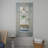 Mother of Pearl Shell Handmade Mosaic Room Wall Mirror with Blue Corners-86602849