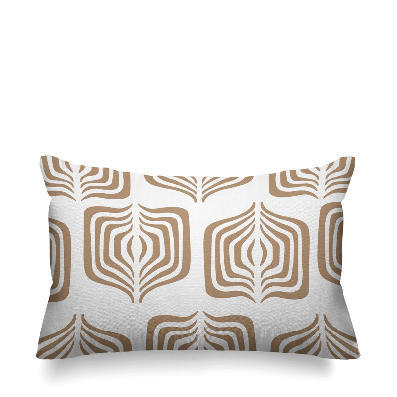 Housse et insert de coussin rectangulaire d'extérieur Dale Tribal, Beige