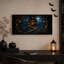 Cabane dans les arbres fantaisiste avec lanternes au clair de lune pour l'Halloween - Toile murale-449075386