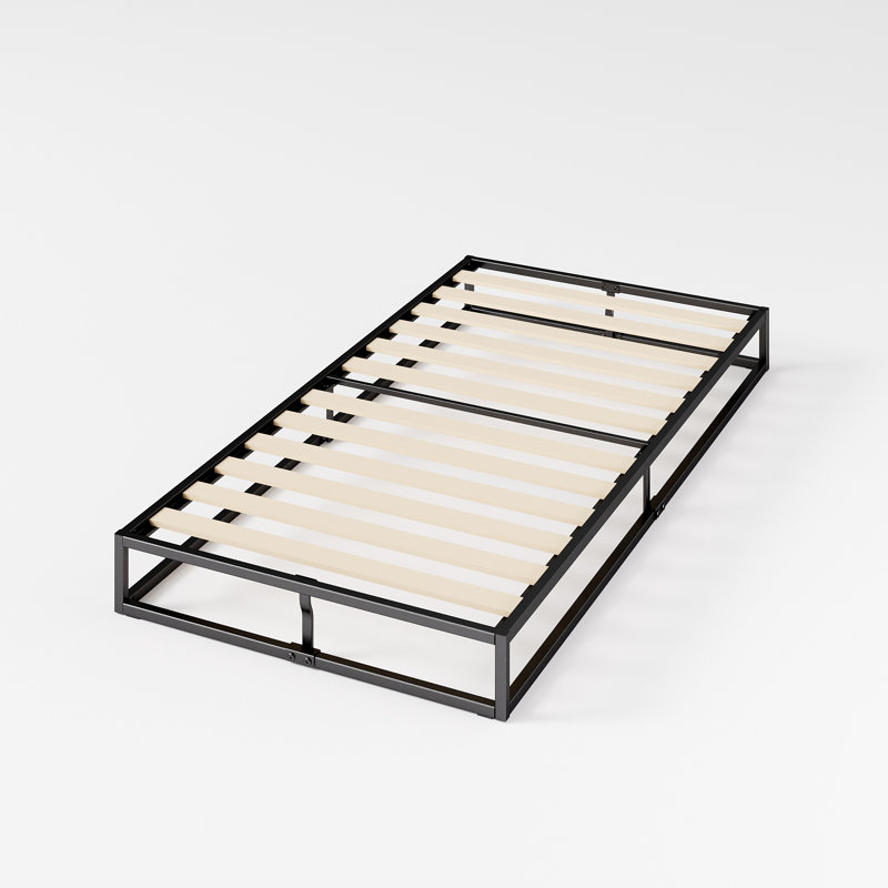 Dekker Metal Bed Frame - 25 cm High, Single (3'), Black