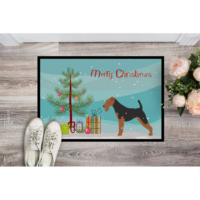 Tapis de porte d’intérieur anti-dérapant gallois terrier, Rectangle 2 pi x 3 pi