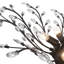 5-Light Crystal Sputnik Leaf Semi Flush Chandelier-1350559162