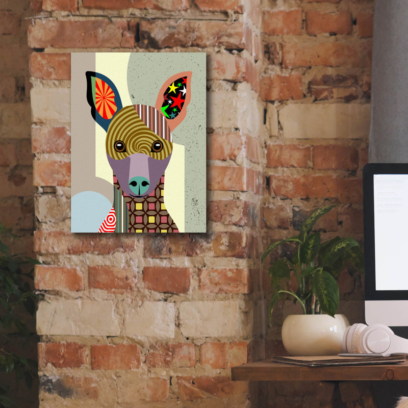 «Pinscher miniature» par Lanre Adefioyue, H 16 po x l 12 po x P 0,75 po