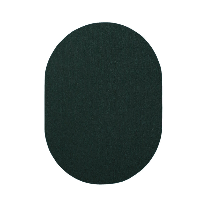 Tapis moderne intérieur / extérieur - vert foncé, Ovale 3 pi x 50 pi