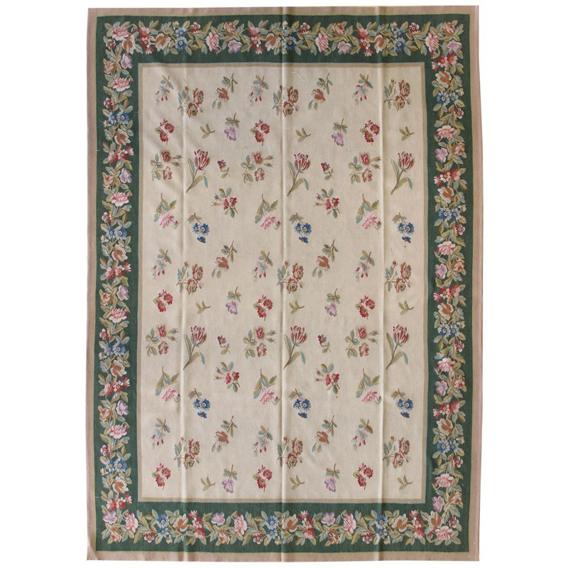 Aubusson One-of-a-Kind 8'10" X 12' Area Rug