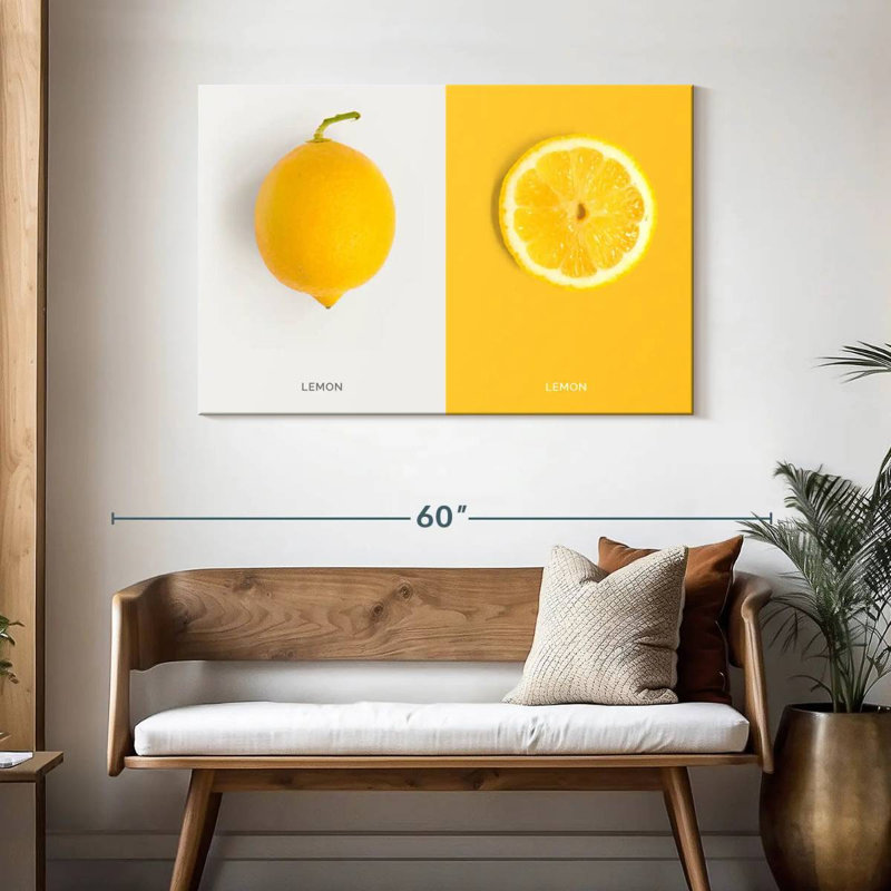 Yarlin Lemon, 30" H x 45" W