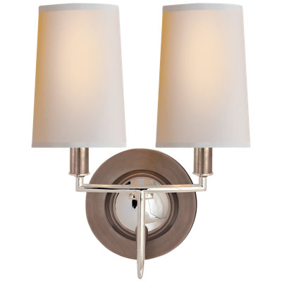 Thomas O'Brien Elkins Double Sconce