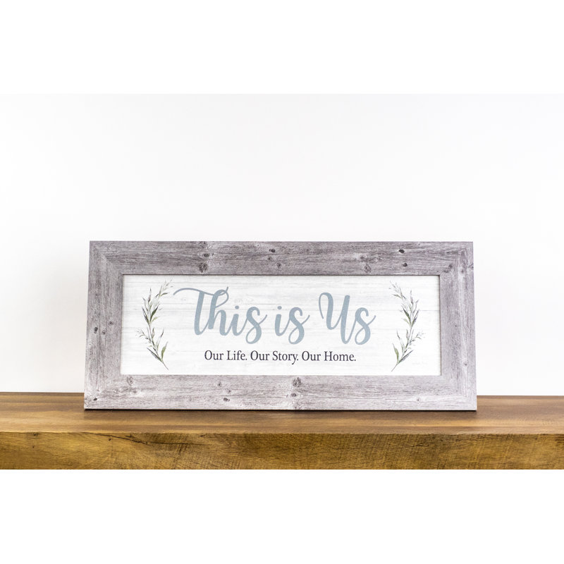 « This is US », reproduction d’art textuel sur papier, gris