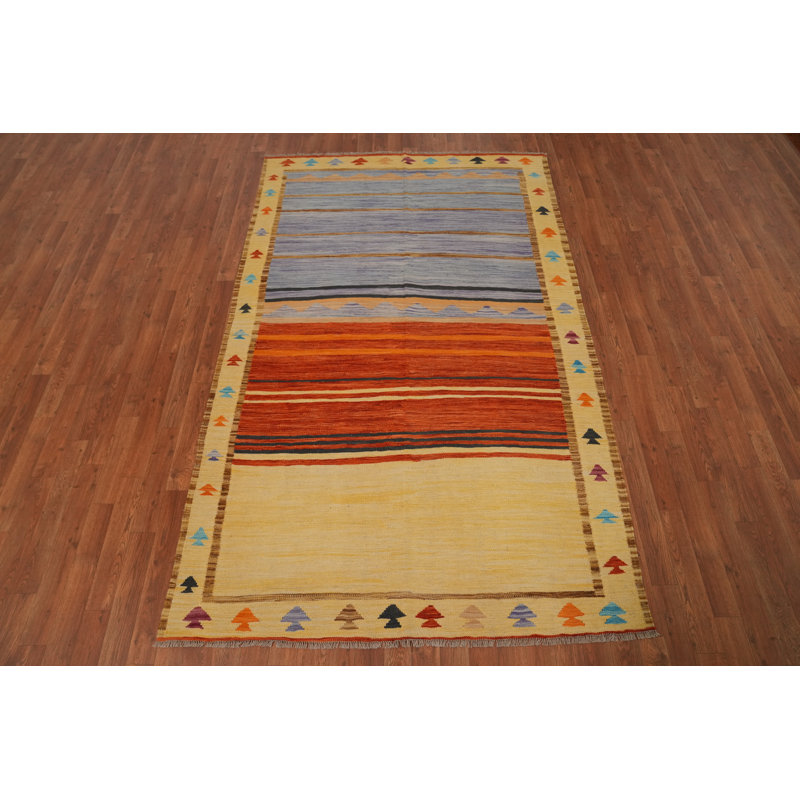 Tapis élégant fabriqué à la main kilim 5 x 8 po