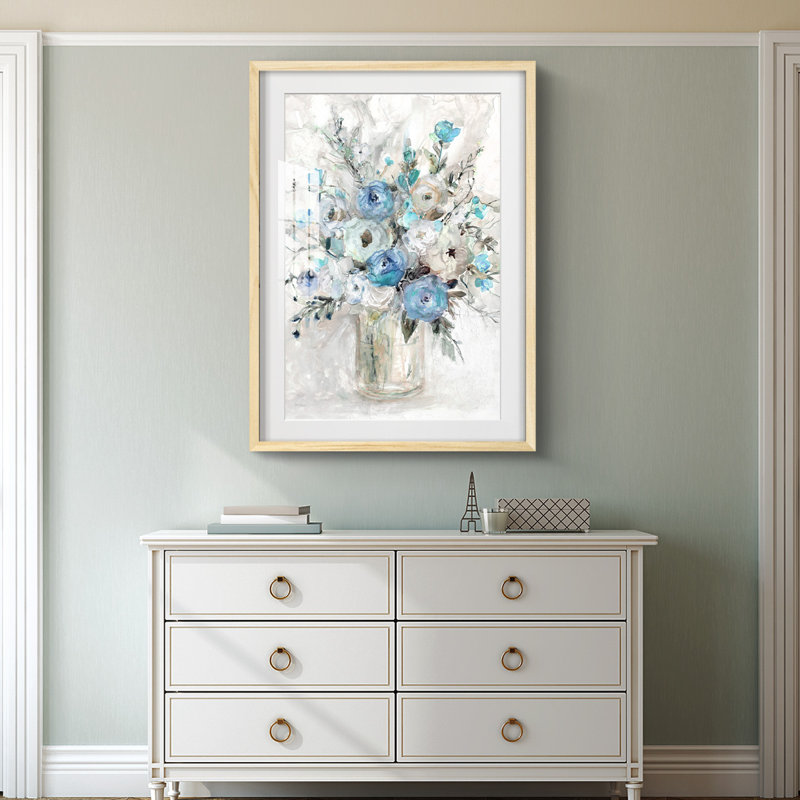 Toile tendue Emerald Ice I - galerie, Naturel, H 28,5 po x l 20,5 po