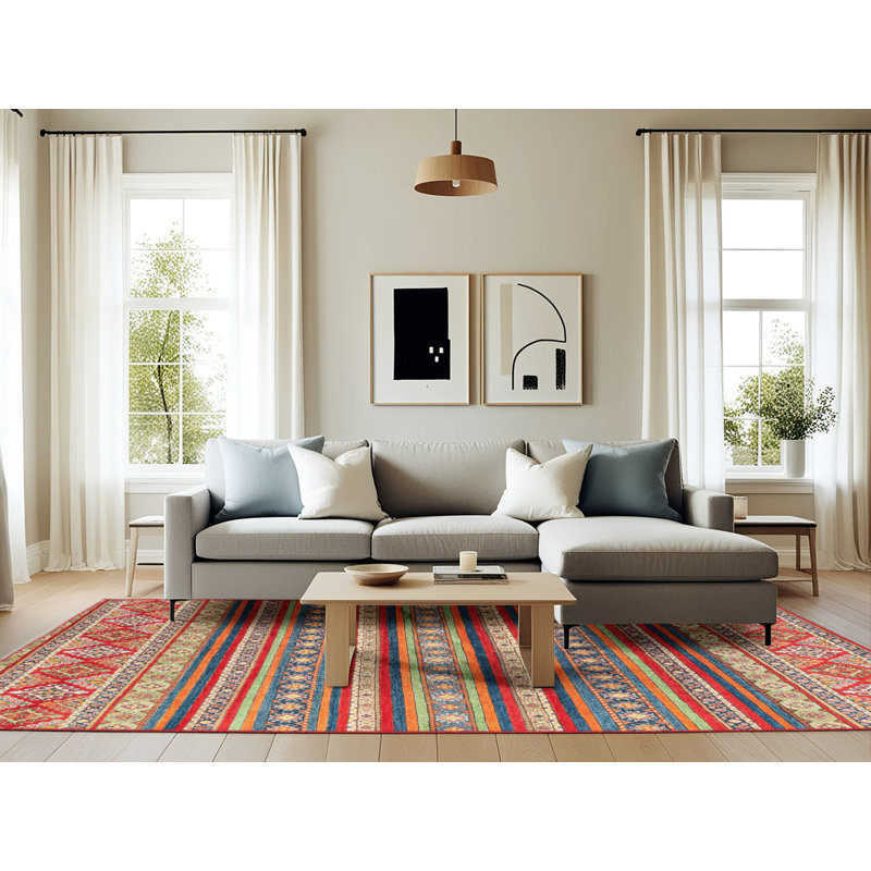 Anglee Southwestern Indoor Rug, Rectangle 6' x 9'
