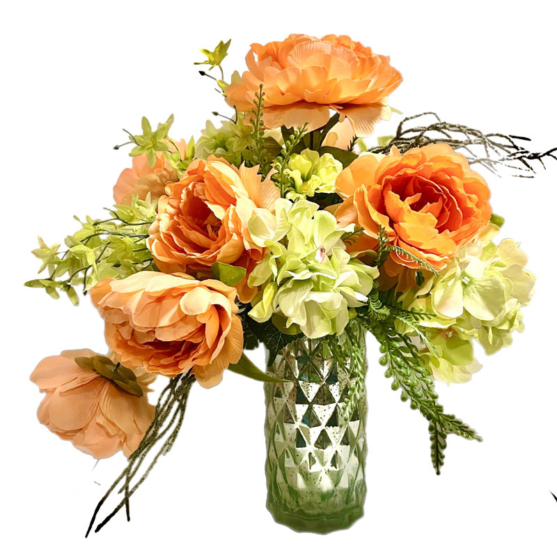 Arrangement mixte dans un vase