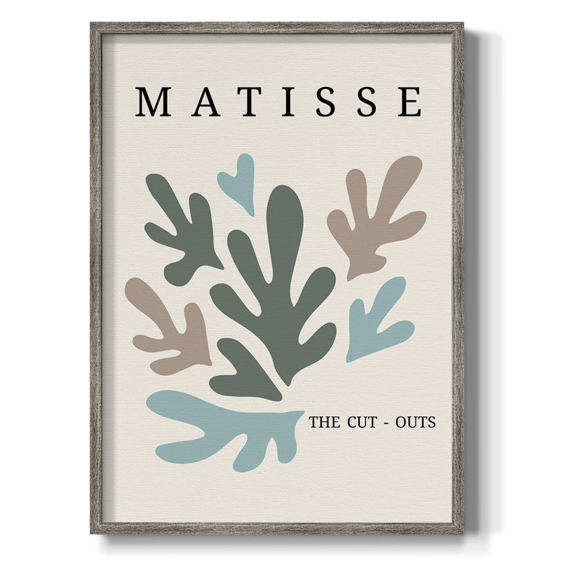 Matisse CDII, reproduction d'art encadrée - bois massif, H 11 po x l 9 po
