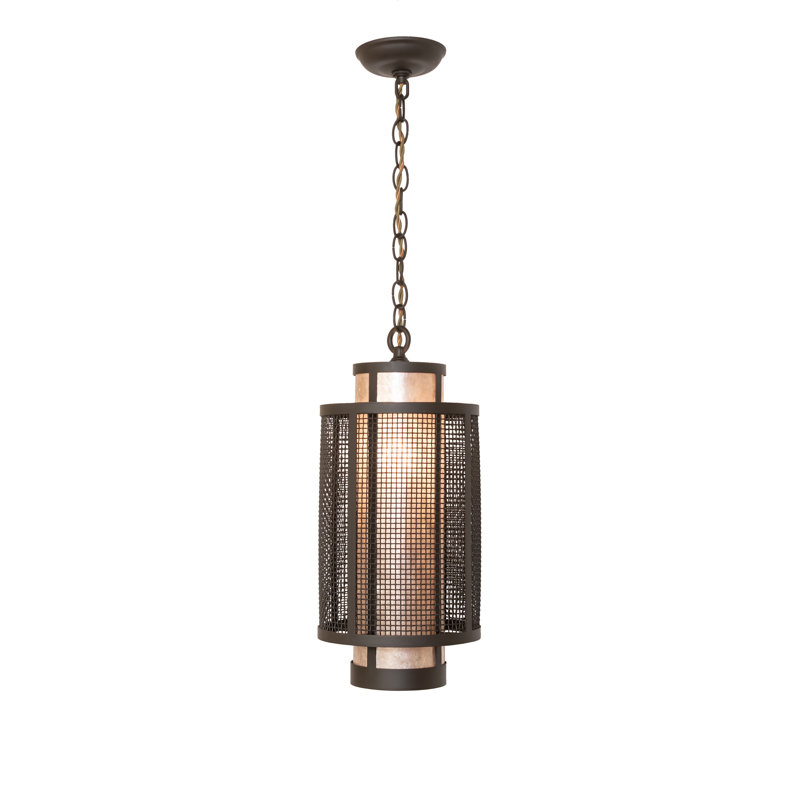 8.5" Wide Cilindro Weave-Tex Mini Pendant