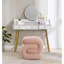 50cm Wide Velvet S-Shaped Solid Colour Footstool Ottoman-494982963