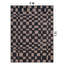 Tapis à carreaux gris ardoise, lavable à la machine, en polyester avec envers antidérapant-2112204675