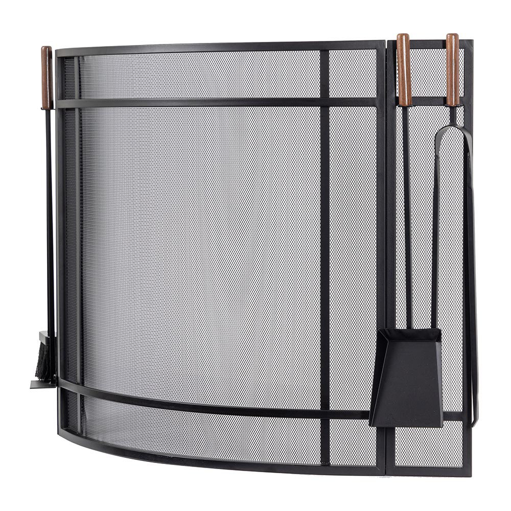 Country Living Fireplace Screen and Tool Set