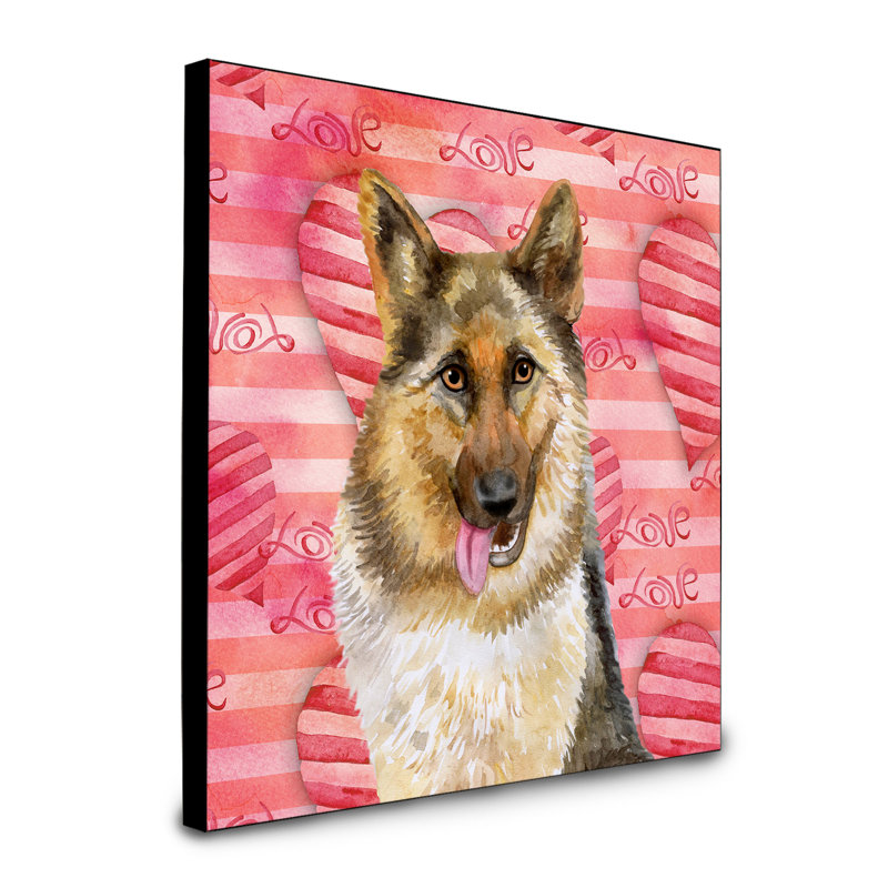 Panneau mural d’art Durflinger, Berger allemand 2